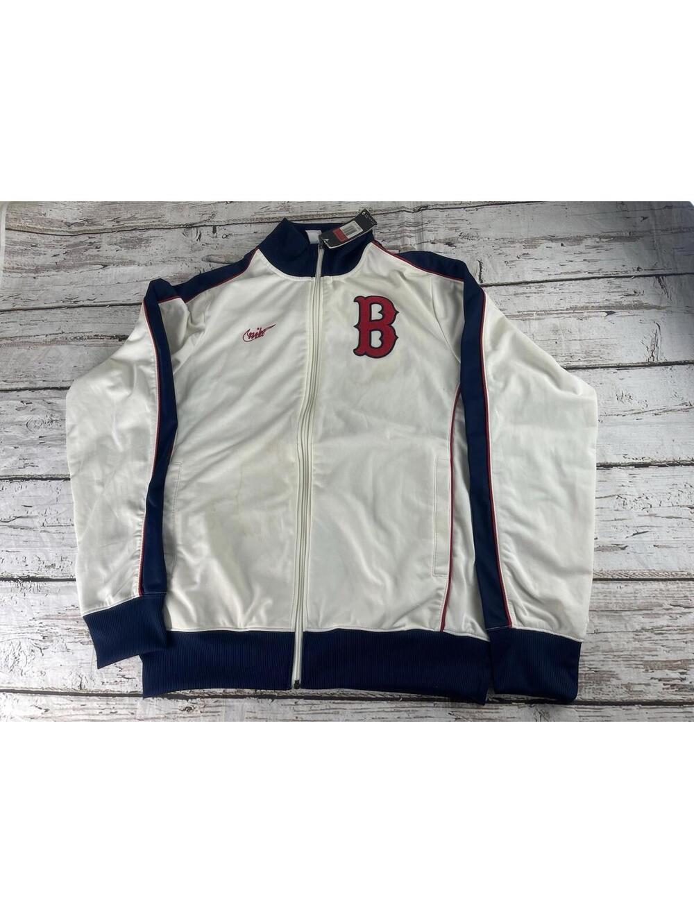 Vintage NWT Boston Red Sox Nike Authentic Zip L DEFECTs